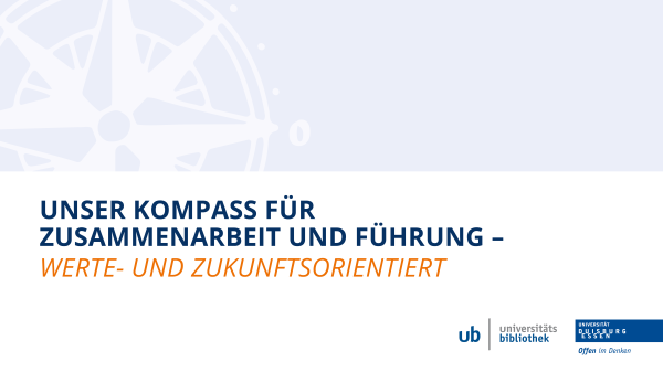 Titelseite von 'Unser Kompass für Zusammenarbeit und Führung'