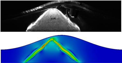 Comparison of measurement and simulation of the spray cloud formation
