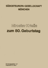 Cover der Schrift "Miroslav Krleža zum 80. Geburtstag"