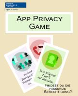 Cover des Kartenspiels "App Privacy Game - Findest du die passende Berechtigung?"