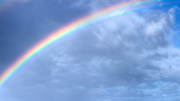 Foto eines Regenbogens