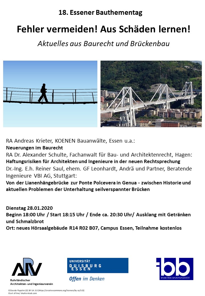 Flyer Bauthementag 2020