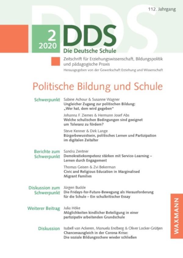 Titelbild eines Artikels der DDS: Chancenausgleich in der Corona-Krise