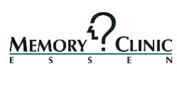 Logo der Memory Clinc Essen in blauer Schrift auf weißem Hintergrund 