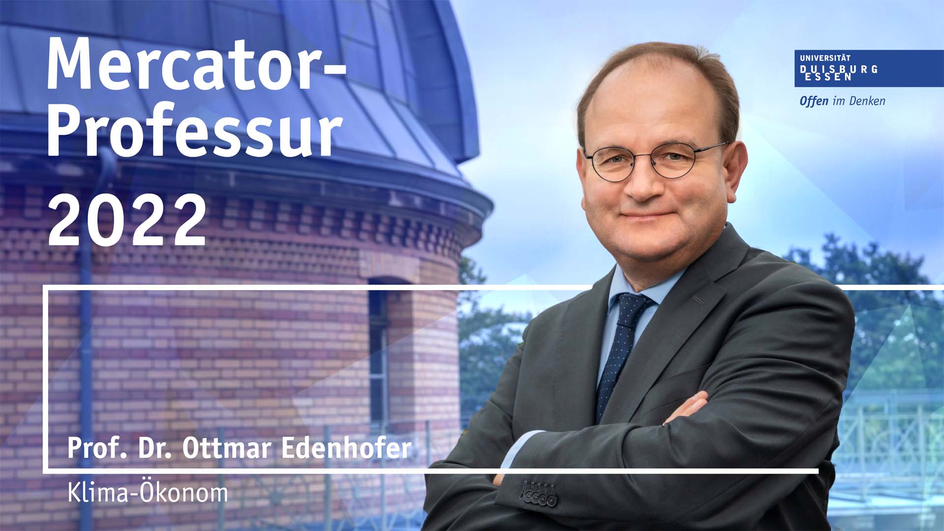 Mercator-Professor Ottmar Edenhofer