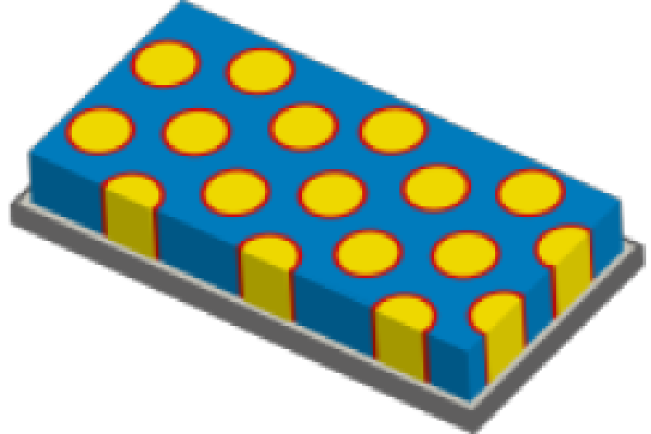 Photospaltbares Blockcopolymer mit einer Mikrostruktur hexagonaler Zylinder