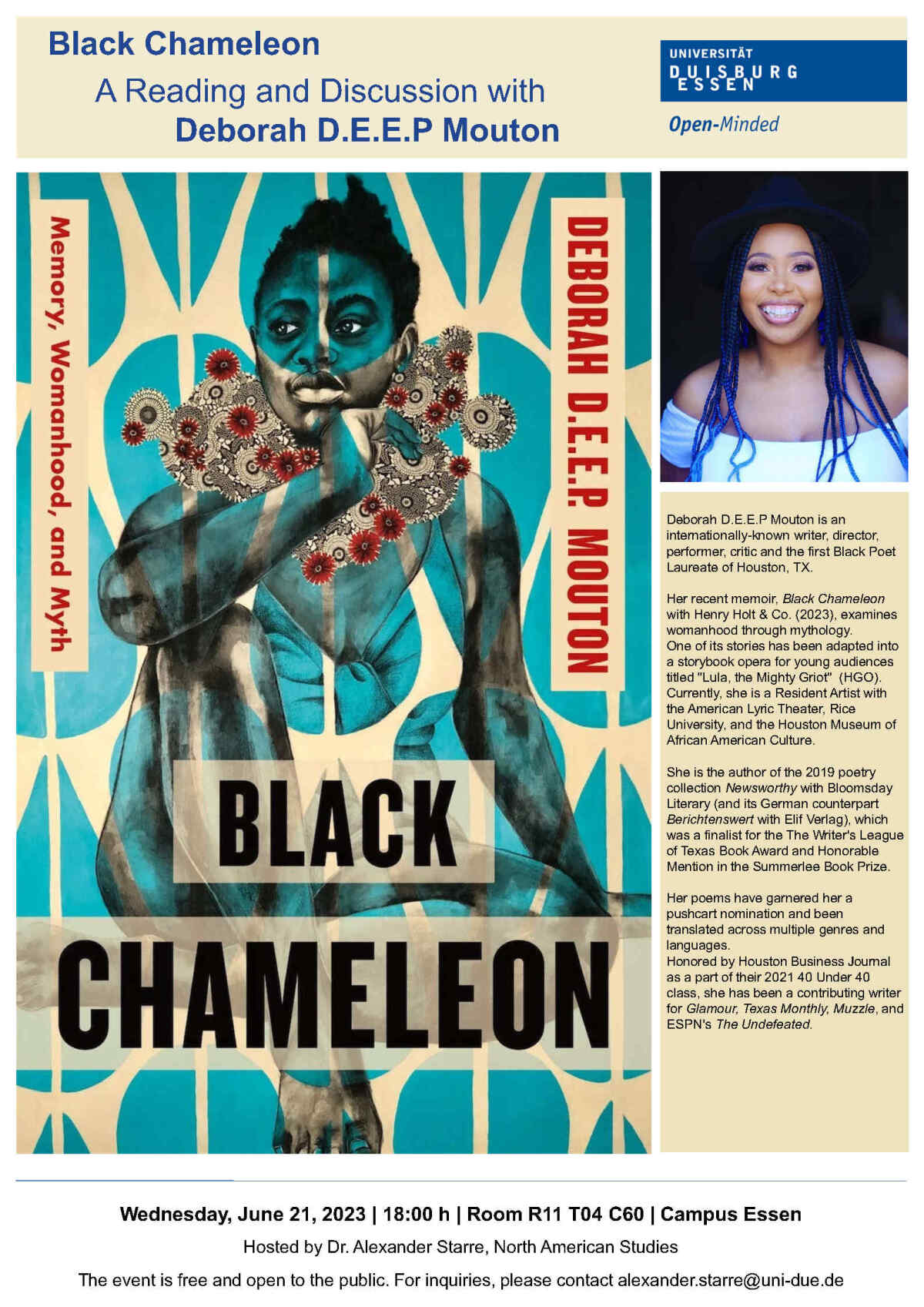 Picture showing a poster announcing this event.