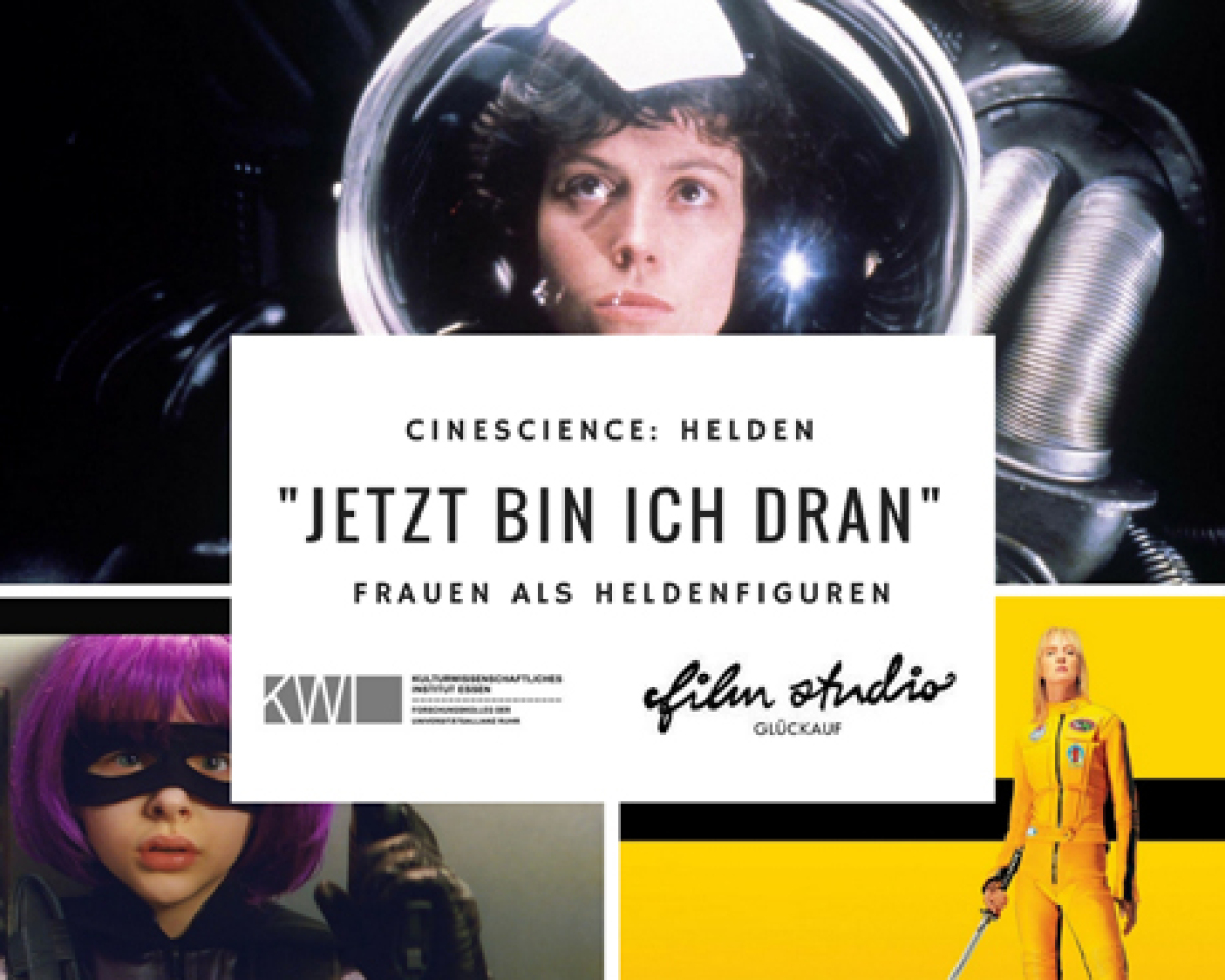 Das Bild zeigt ein Poster mit Heldinnen aus verschiedenen Filmen. 