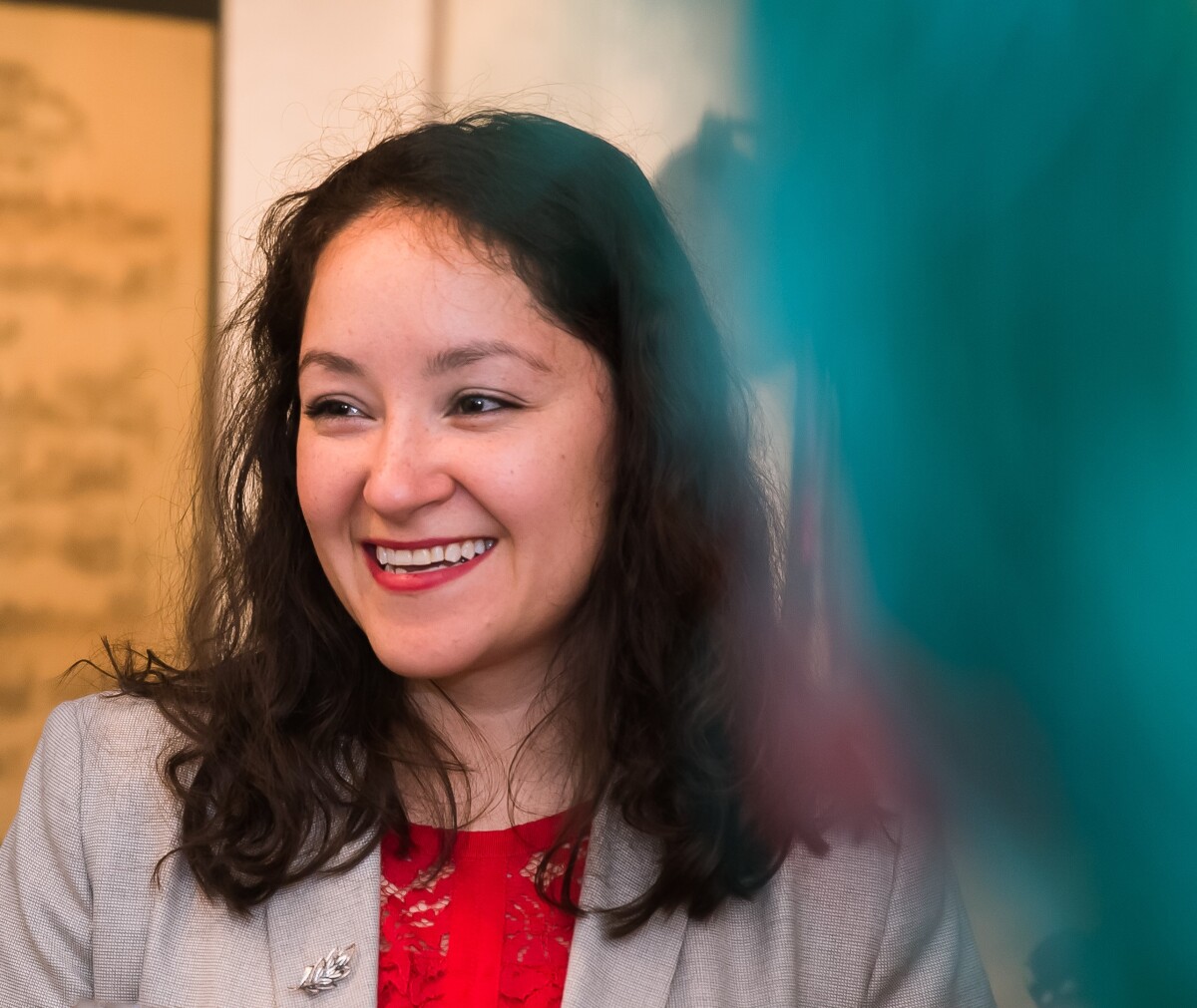 This photography shows a portrait of Ana Elisa Gomez Laris.