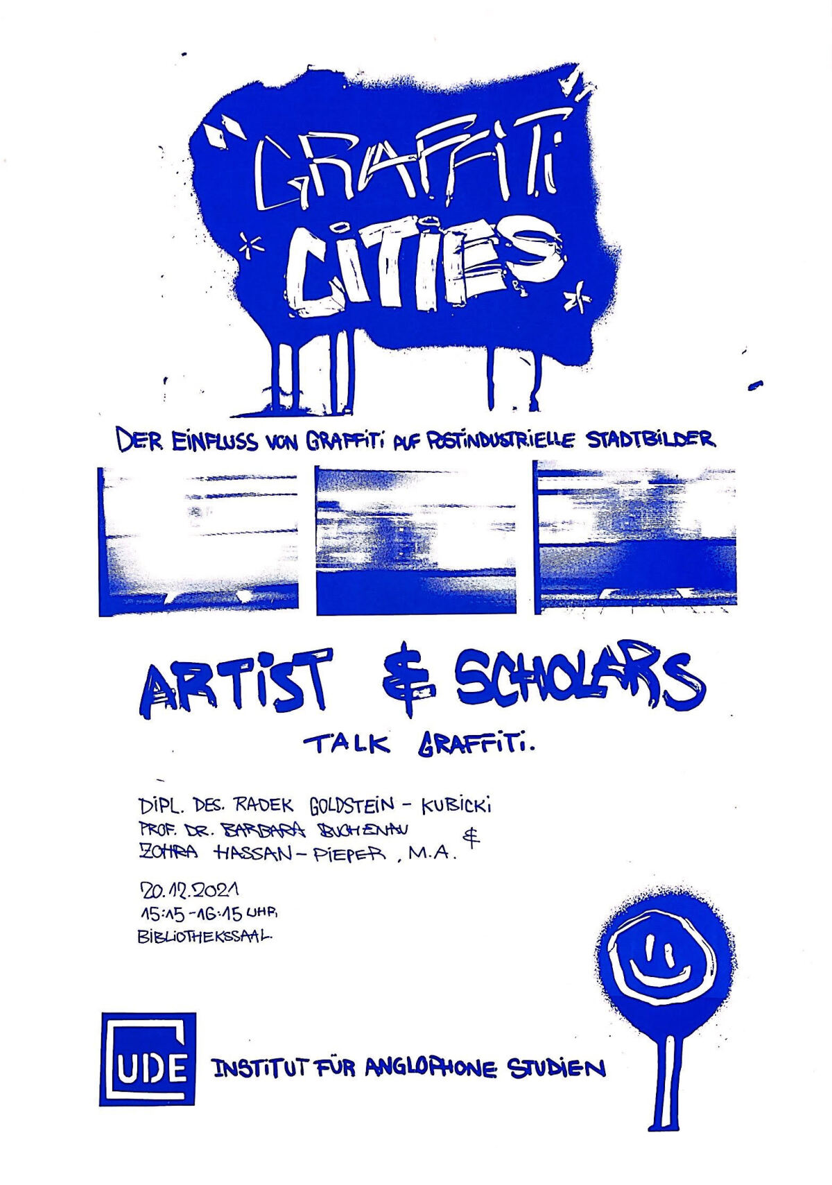 Posterankündigung der Veranstaltung am 20. Dezember 2021.