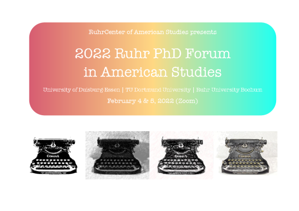 Cover des Programms des Ruhr-PHD-Forums in American Studies 2022.