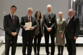 Foto aufgenommen während der Verleihung der Ehrendoktorwürde an Prof. Dr. Dr. h.c. mult. Peter Freese am 9. Januar 2015 am Campus Essen. (c) Insa Neumann