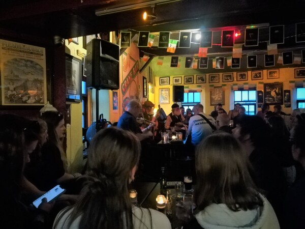 Traditional Irish music at the Crane Bar