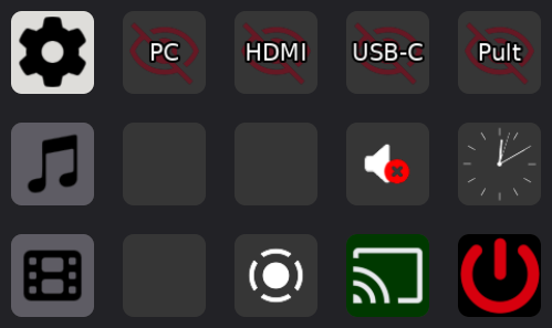 Hauptmenü des Stream Decks