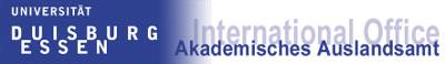 Logo des Akademischen Auslandsamtes der Universität Duisburg-Essen