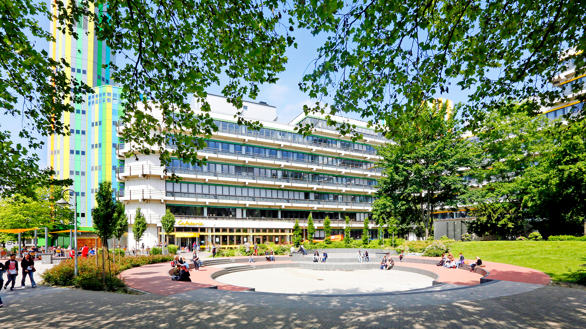 Blick auf den Campus Essen der Universität Duisburg-Essen