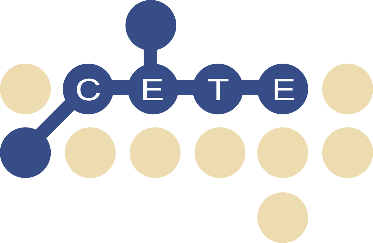 Das Bild zeigt das Logo von CETE. Das ist die Abkürzung von Center of Excellence for Technology Education