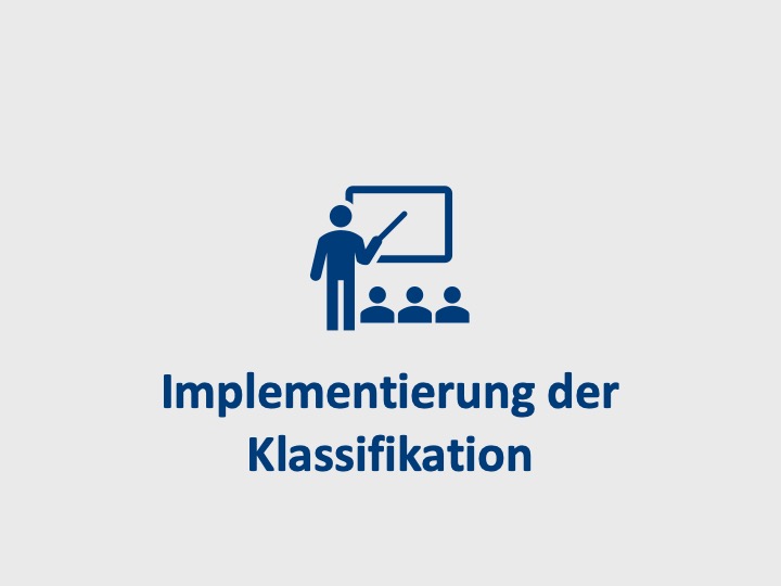 Implementierung der Klassifikation