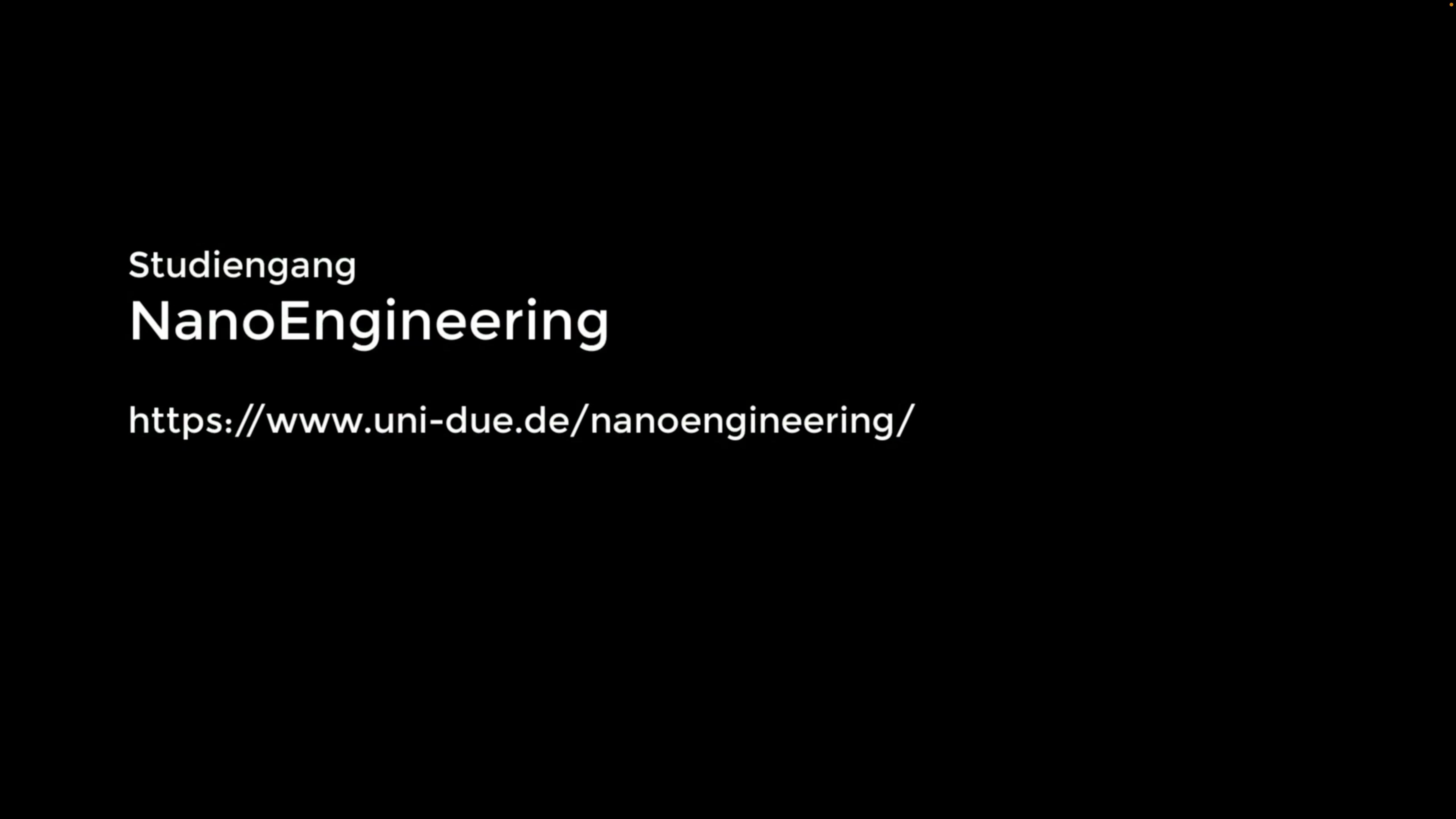 Studiengang NanoEngineering