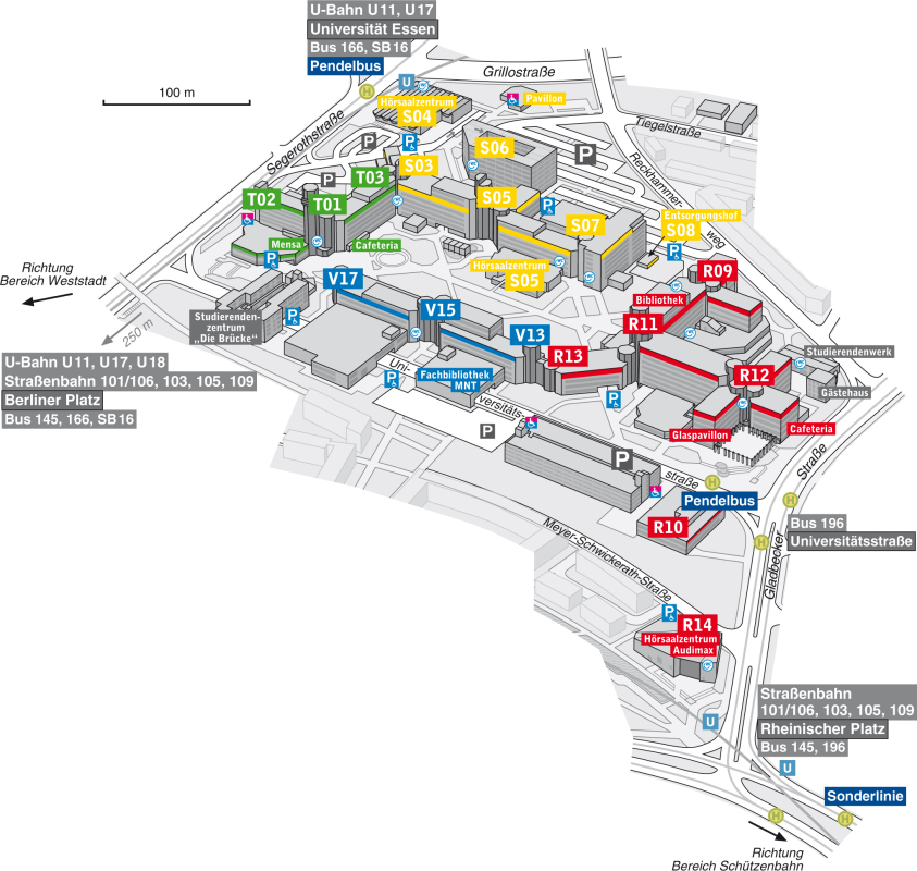 Campus Essen Karte