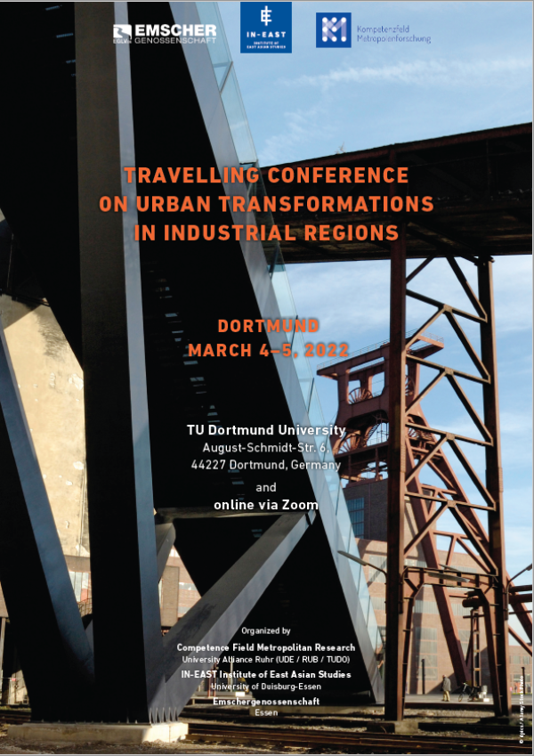 Poster of the "Travelling Conference on Urban Transformations in Industrial Regions"
