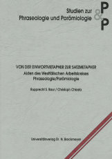 Cover des Buches "Von der Einwortmetapher zur Satzmetapher"