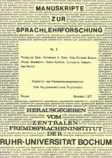 Cover des Buches "PRAGMATIK UND FREMDSPRACHENUNTERRICHT"