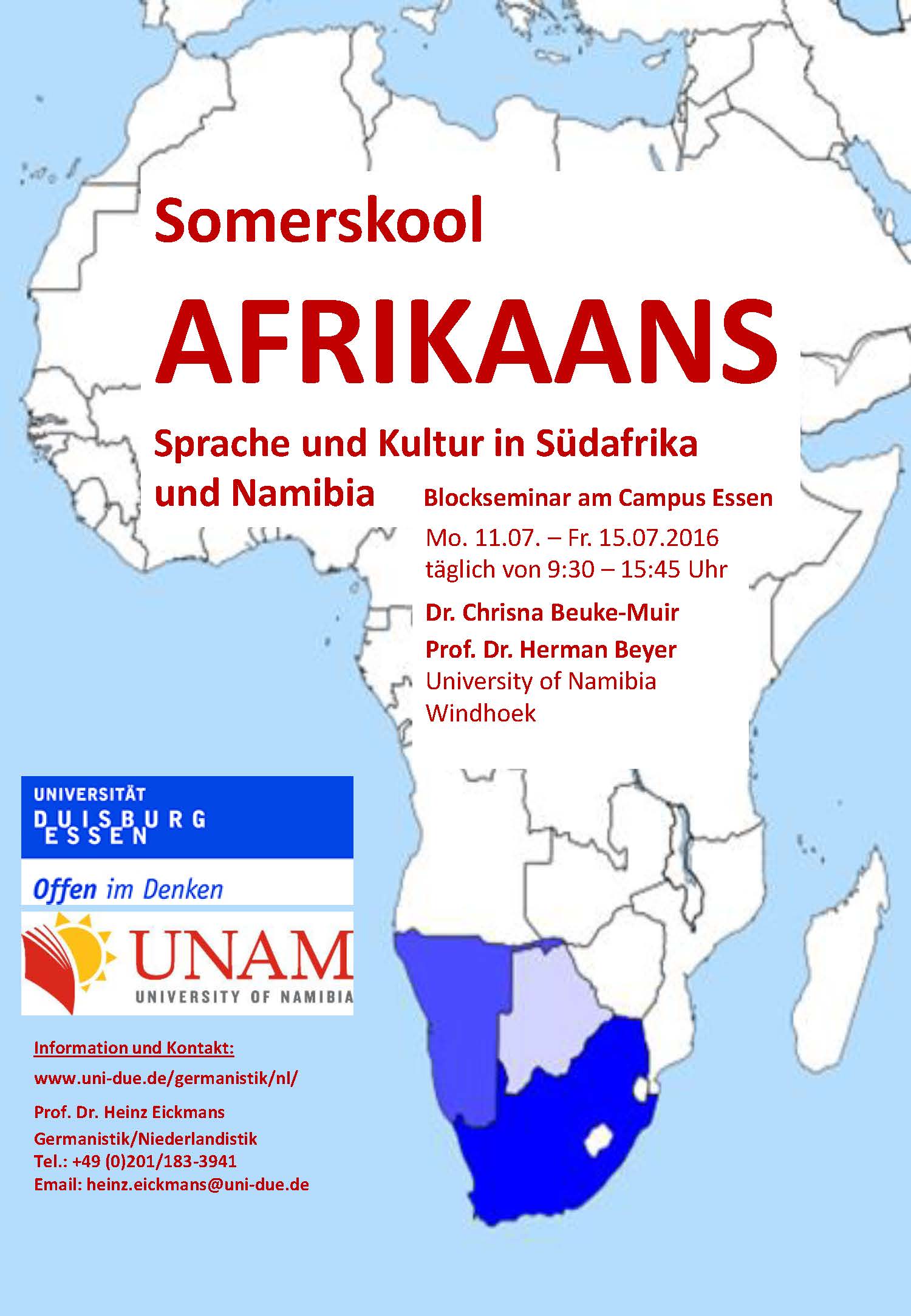 Plakat Afrikaans