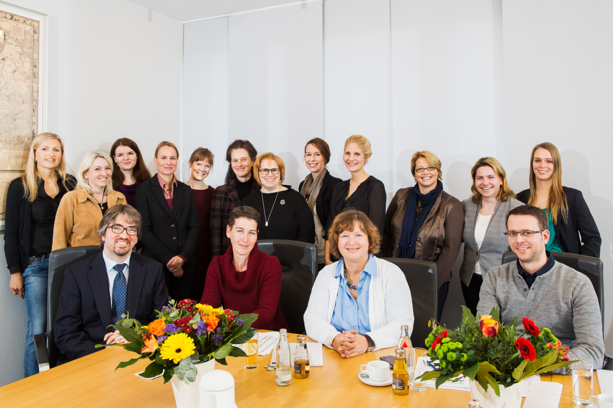 Diversity-Audit-Team der Universität Duisburg-Essen beim Zertifizierungsworkshop mit Frau Graap