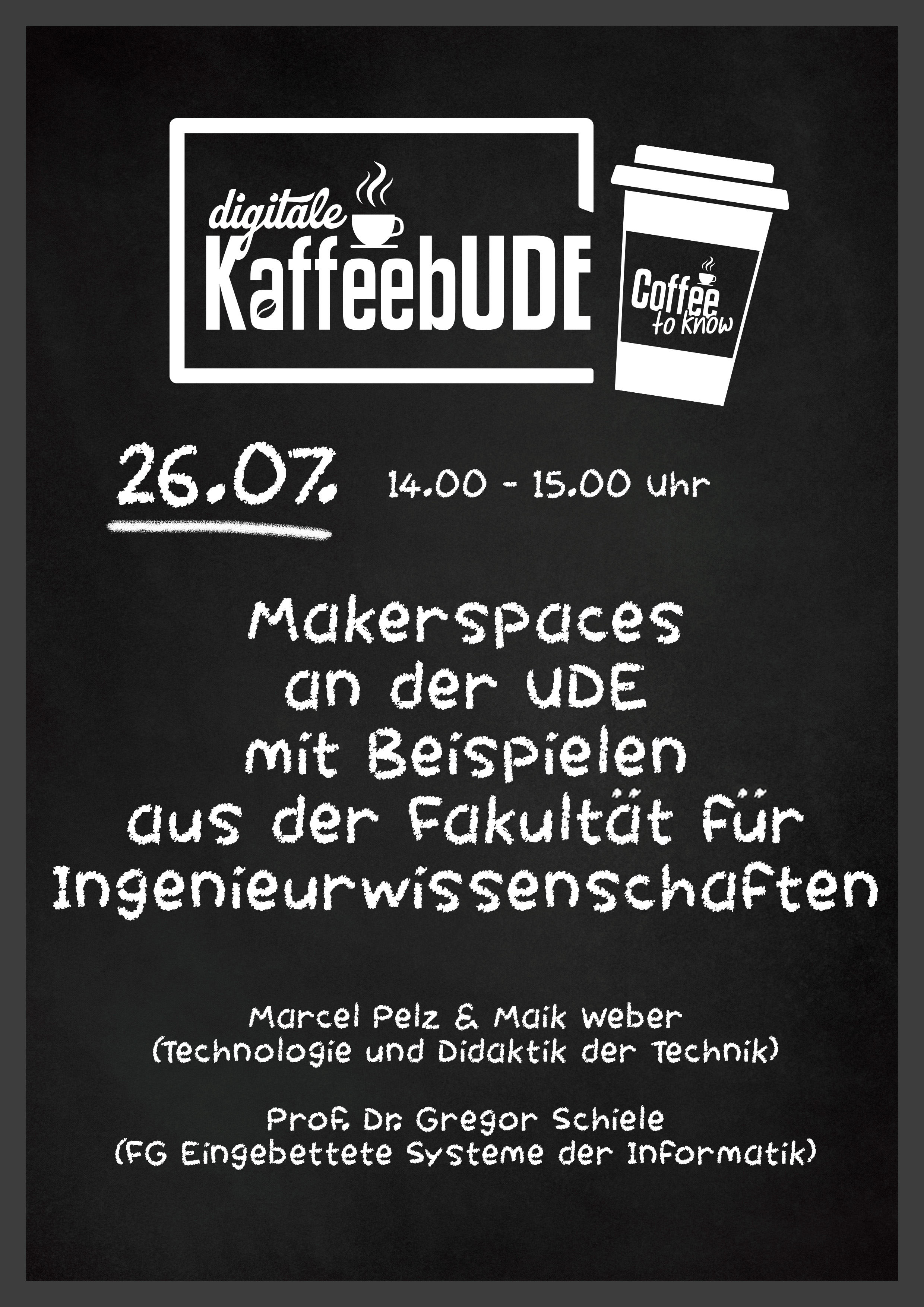 Digitale Kaffeebude Tafel Makerspaces 20220726