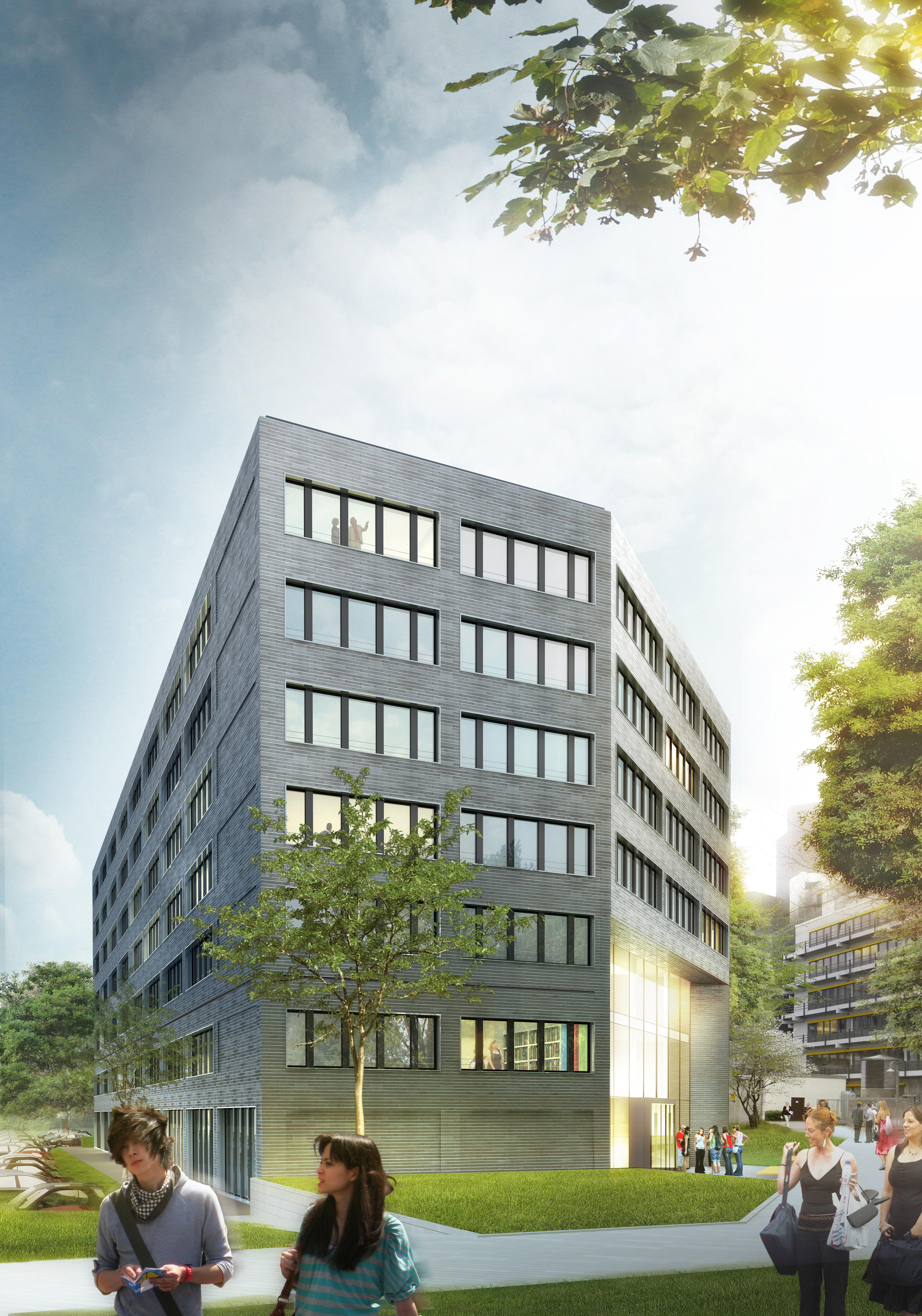 Das neue Rotationsgebäude (© RKW Architekten, Düsseldorf)