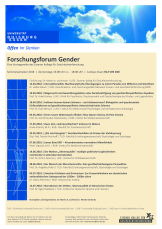 Plakat der EKfG-Vortragsreihe Forschungsforum Gender Sommersemester 2018