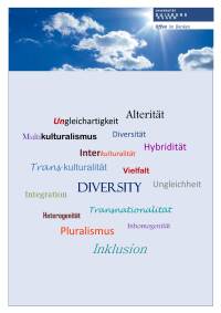 Diversity Quasi-synonyme Plakat Blau