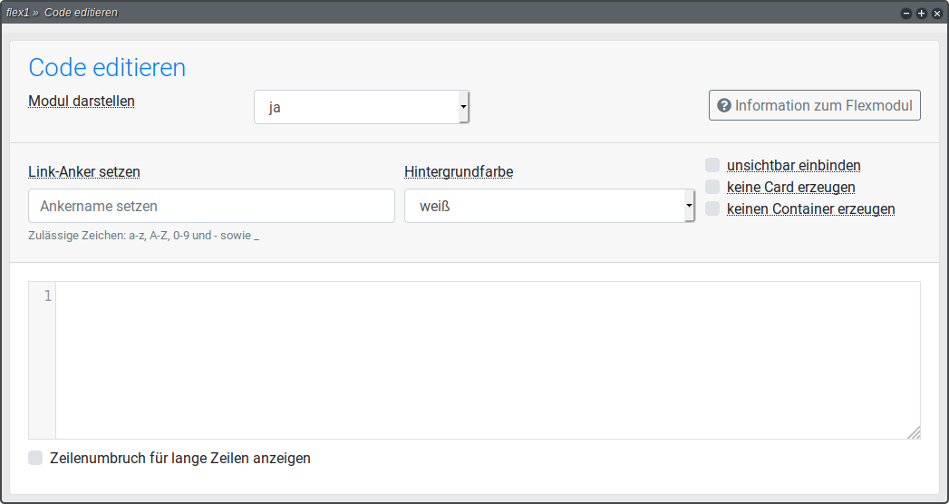 746 Code Editieren Neuer Bereich