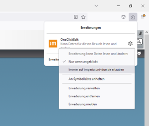 406 Oce Berechtigung