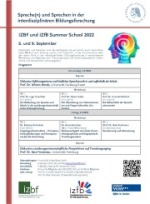Plakat Izbf Summer School 2022