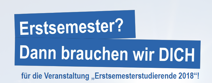 Plakat Erstsemester rechts