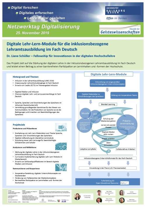 Poster Schüller Digitale Lehr-lern-module