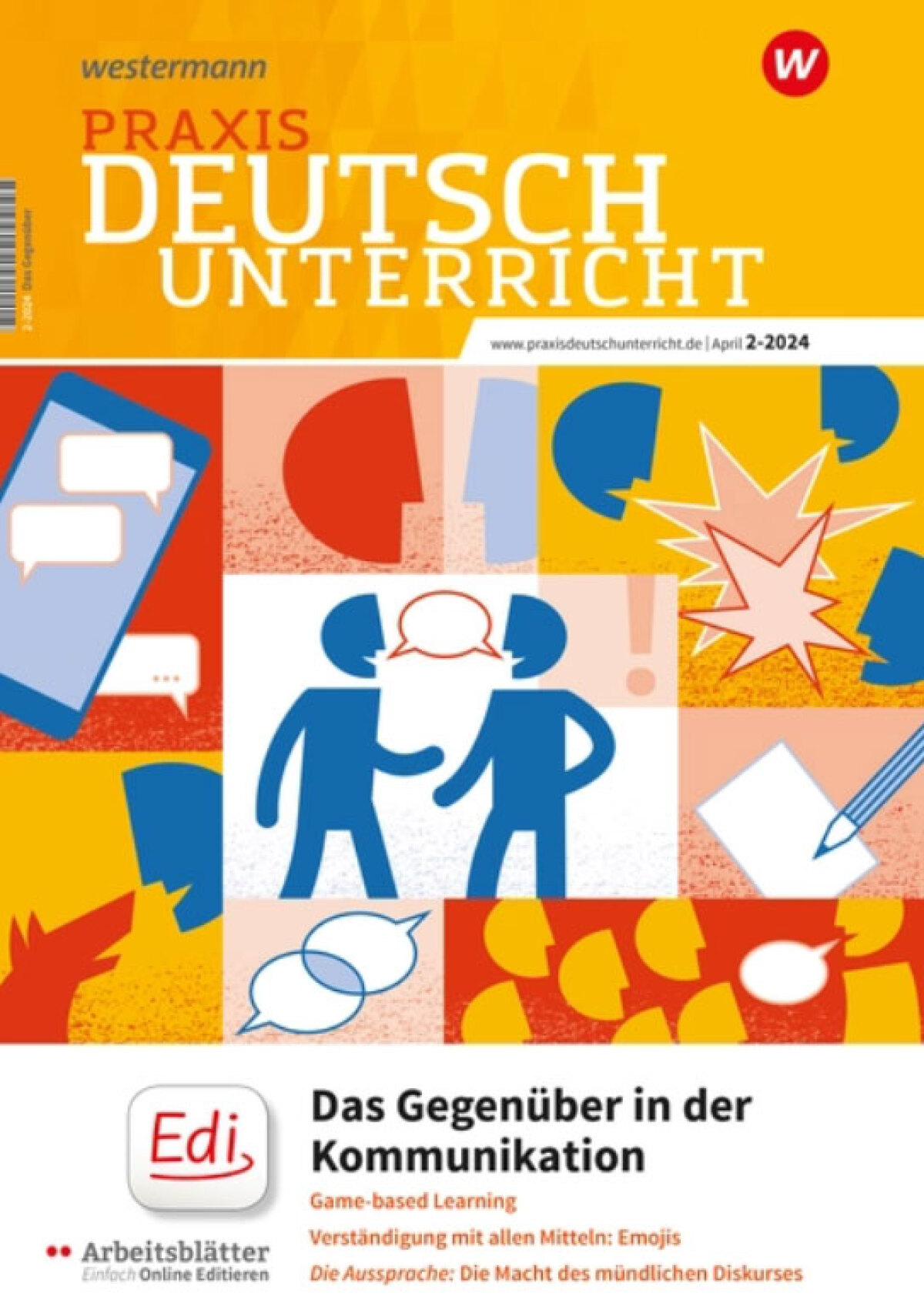 Zeitschriftencover „PraxisDeutschunterricht“ – Das Gegenüber in der Kommunikation
