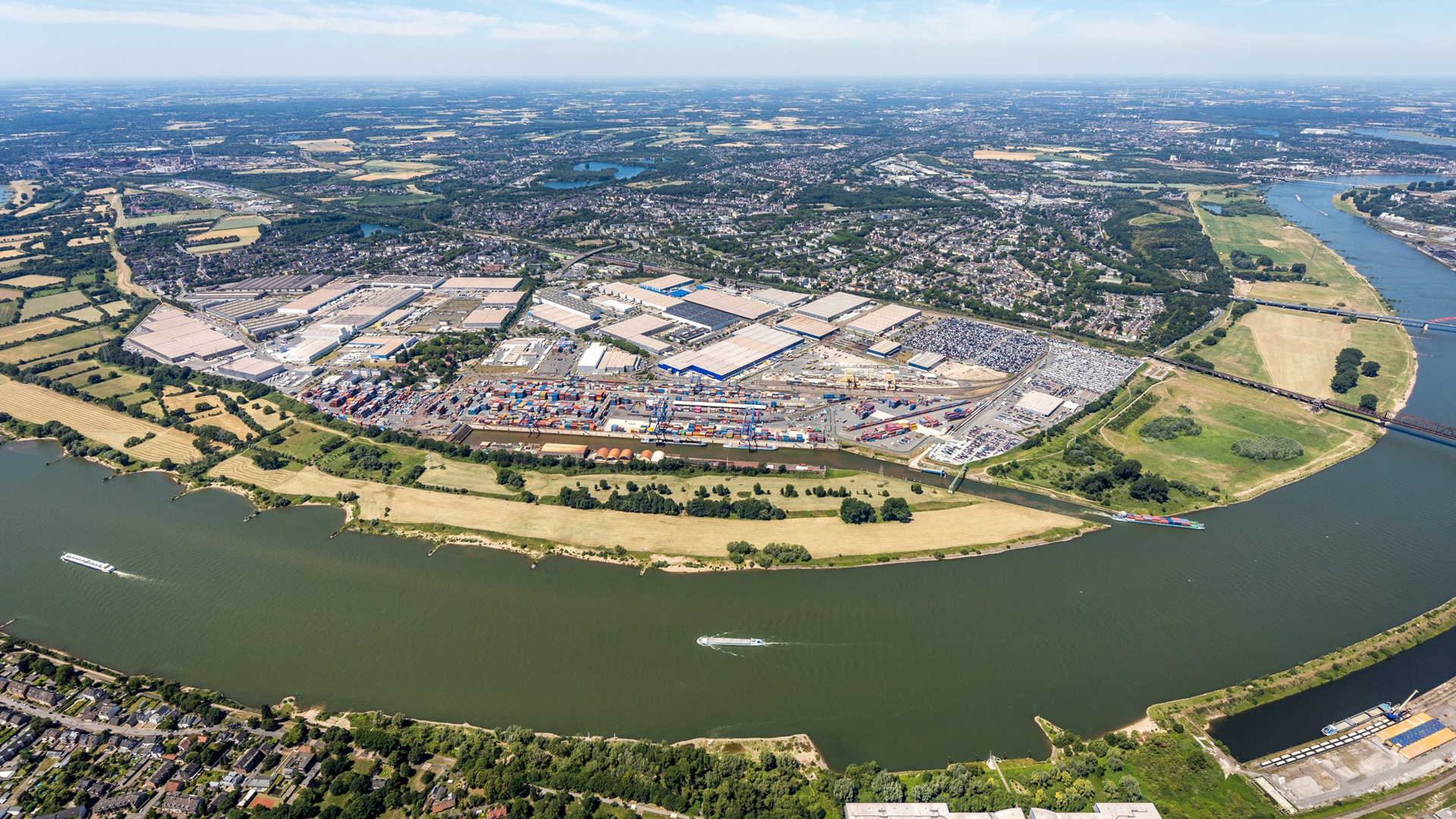 Luftbild Duisburger Hafen