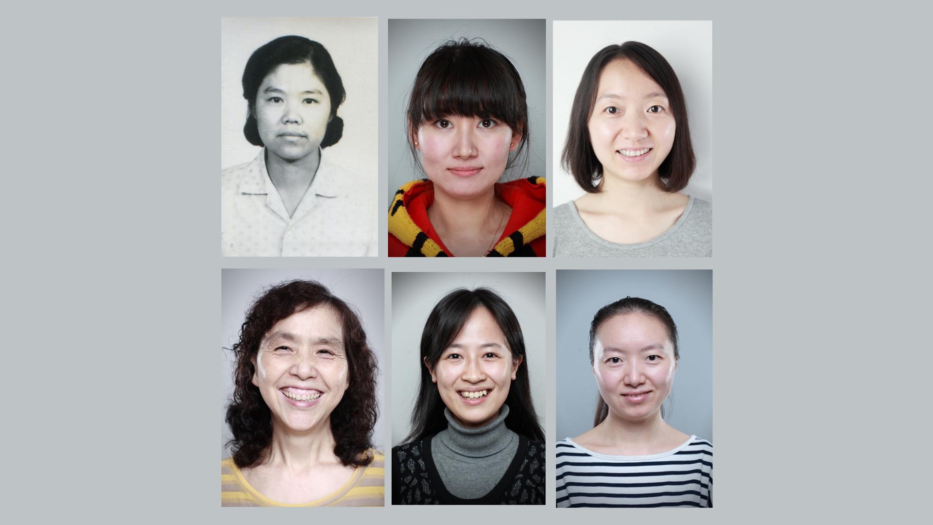 Sechs Portraits chinesischer Frauen