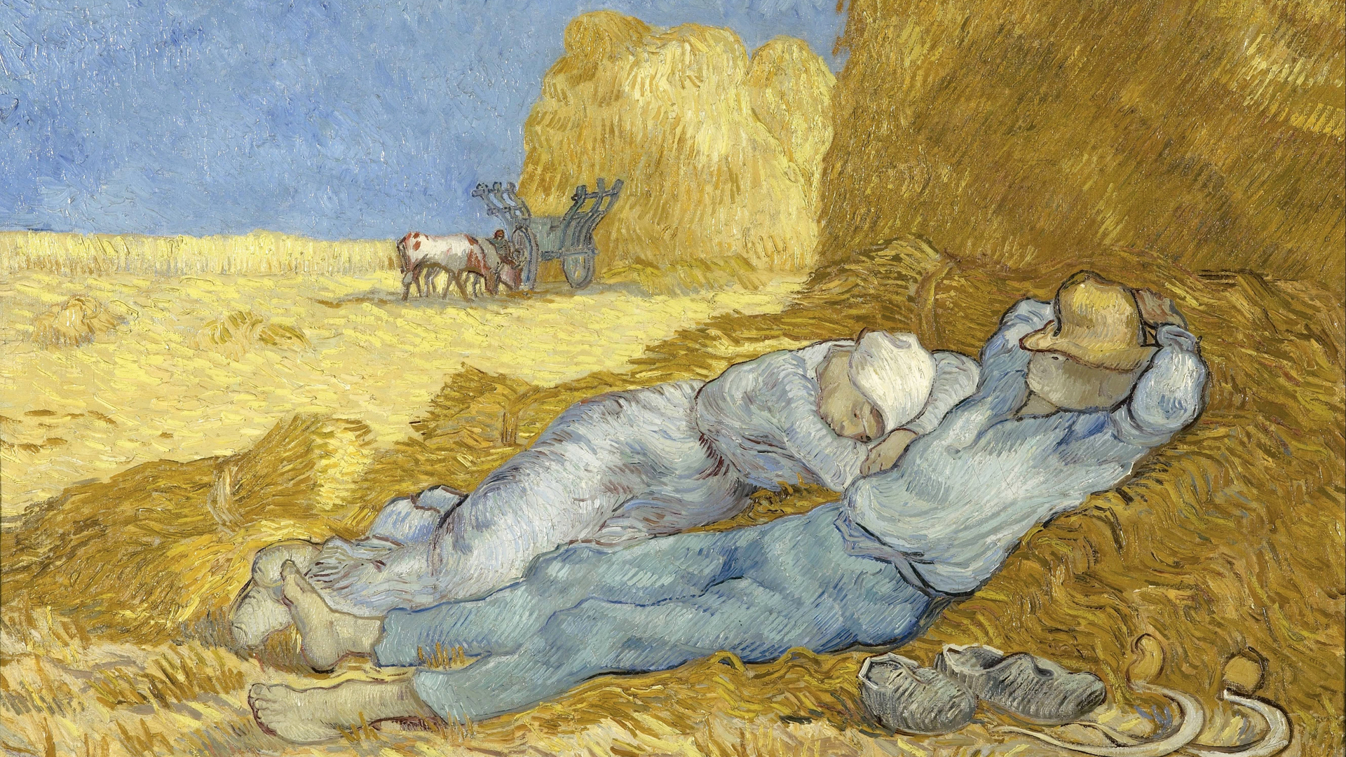 Das Gemälde Siesta von van Gogh.