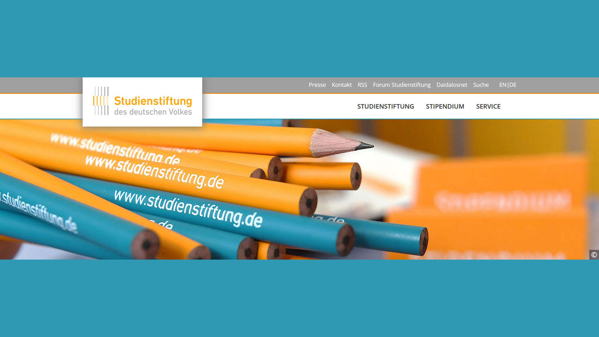 Screenshot einer Webseite