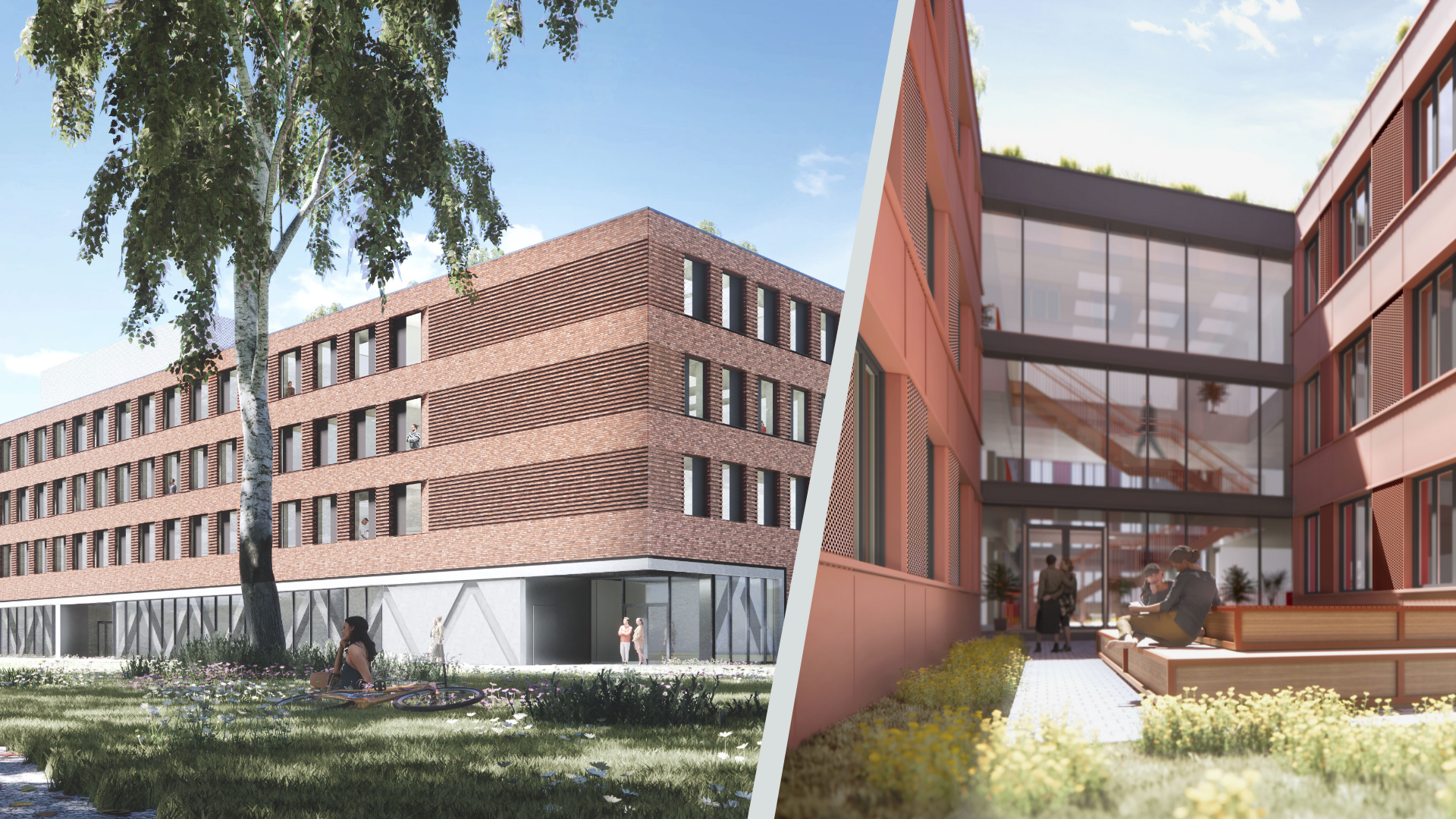 Visualisierung LE-Gebäude auf dem Campus Duisburg