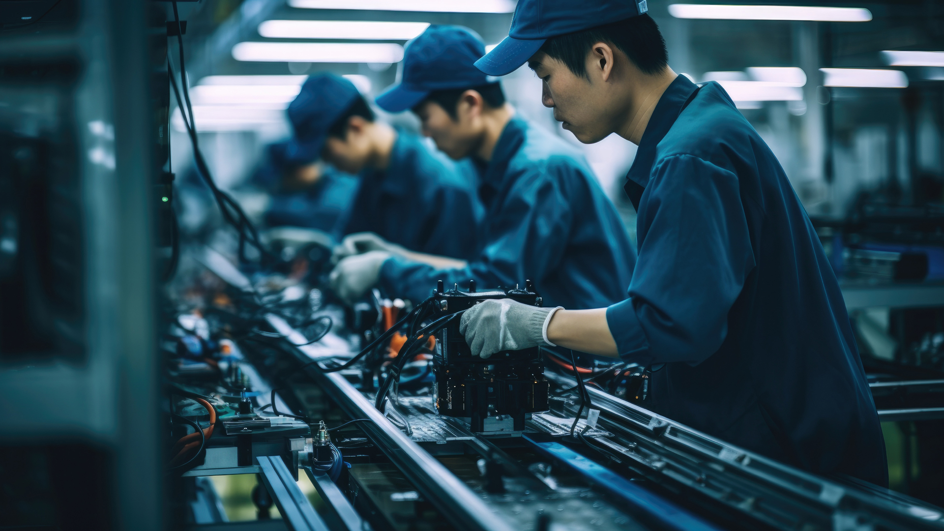 Elektronikfabrik in Asien