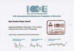 Award Icce 2019 Best Student Paper Krüger