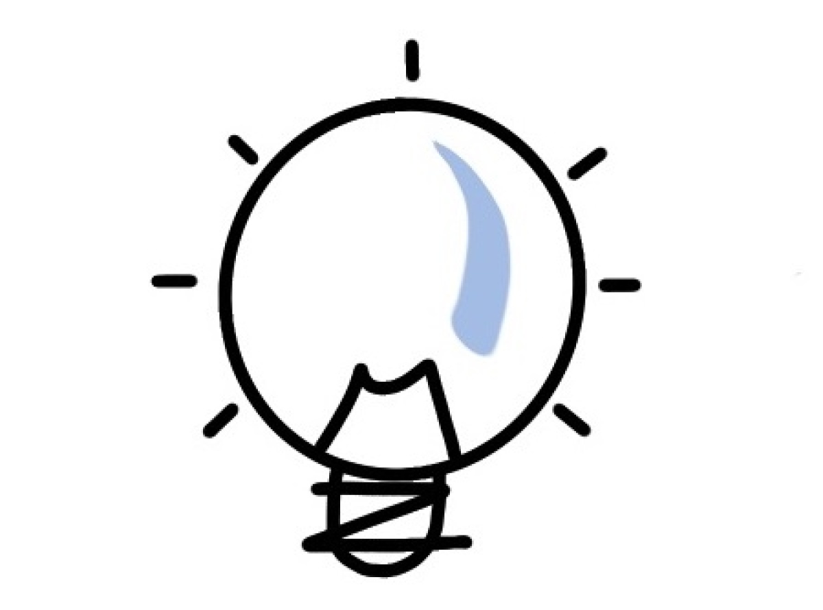 Icon einer Glühbirne