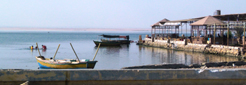 schwer belastete Wasserquelle: der Lake Qarun 90 km südlich von Kairo 
