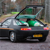 Biogas-Porsche (Foto: Roel Swierenga)