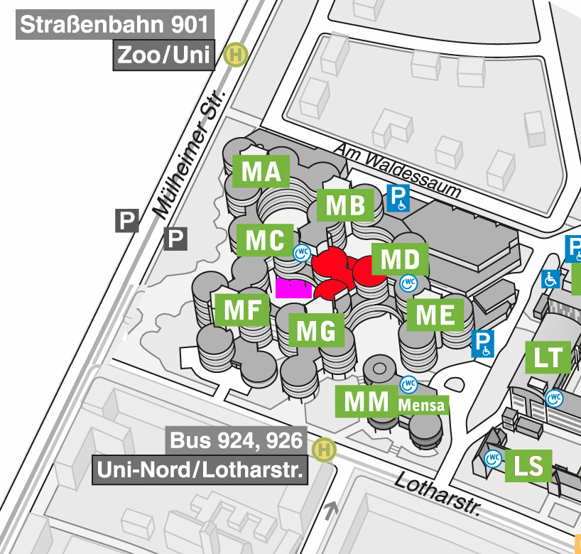 Übersichtsplan Nacht der Physik 2019